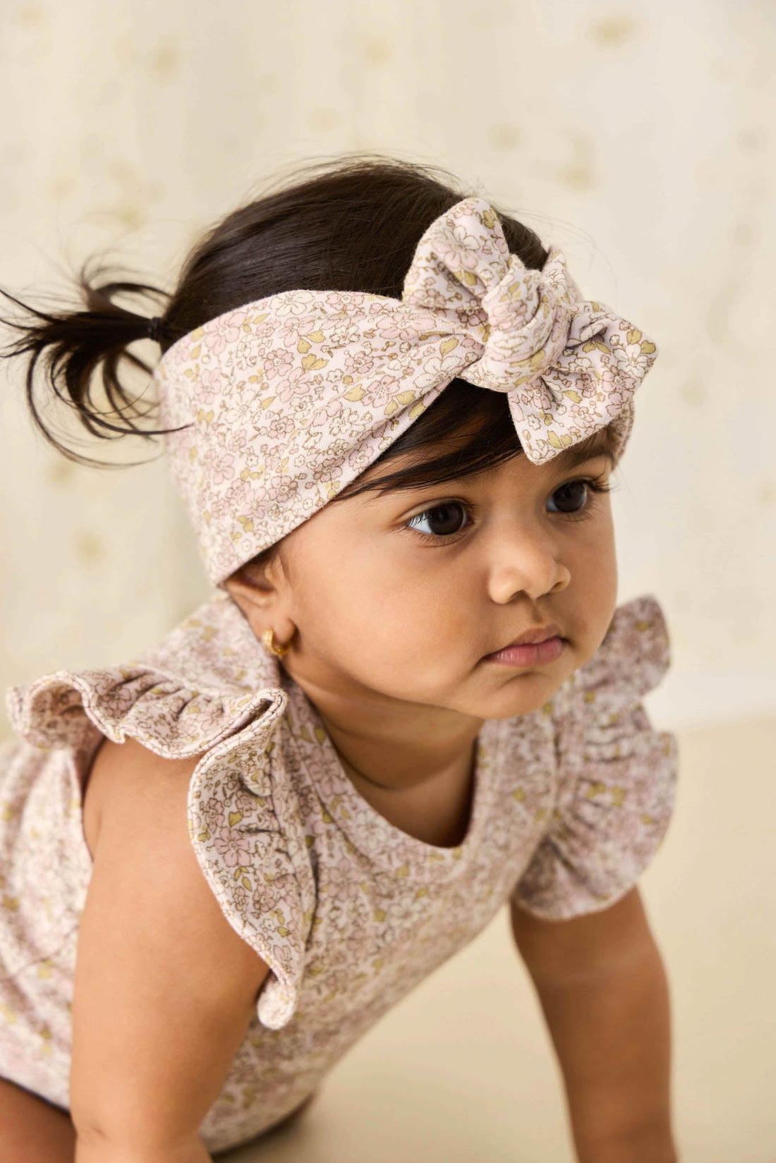 Organic Cotton Headband - Chloe Lilac Childrens Headband from Jamie Kay USA