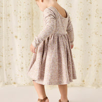 Organic Cotton Tallulah Dress - Chloe Lilac Childrens Dress from Jamie Kay USA