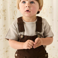 Chase Short Overall - Dark Coffee Childrens Overall from Jamie Kay USA