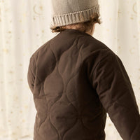 Arie Puffer Jacket - Dark Coffee Childrens Jacket from Jamie Kay USA