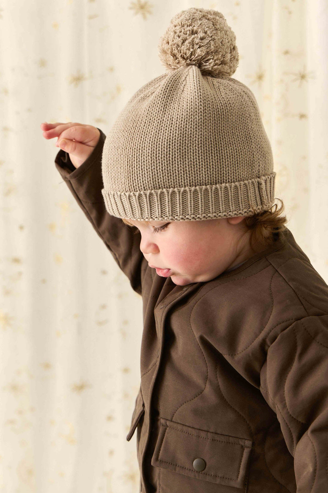 Arie Puffer Jacket - Dark Coffee Childrens Jacket from Jamie Kay USA