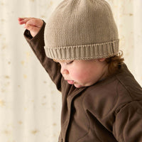 Arie Puffer Jacket - Dark Coffee Childrens Jacket from Jamie Kay USA