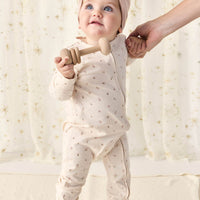 Organic Cotton Frankie Onepiece - Ditsy Berry Rose Childrens Onepiece from Jamie Kay USA