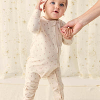 Organic Cotton Frankie Onepiece - Ditsy Berry Rose Childrens Onepiece from Jamie Kay USA