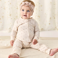 Organic Cotton Frankie Onepiece - Ditsy Berry Rose Childrens Onepiece from Jamie Kay USA