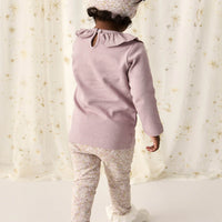 Organic Cotton Everyday Legging - Chloe Lilac Childrens Legging from Jamie Kay USA