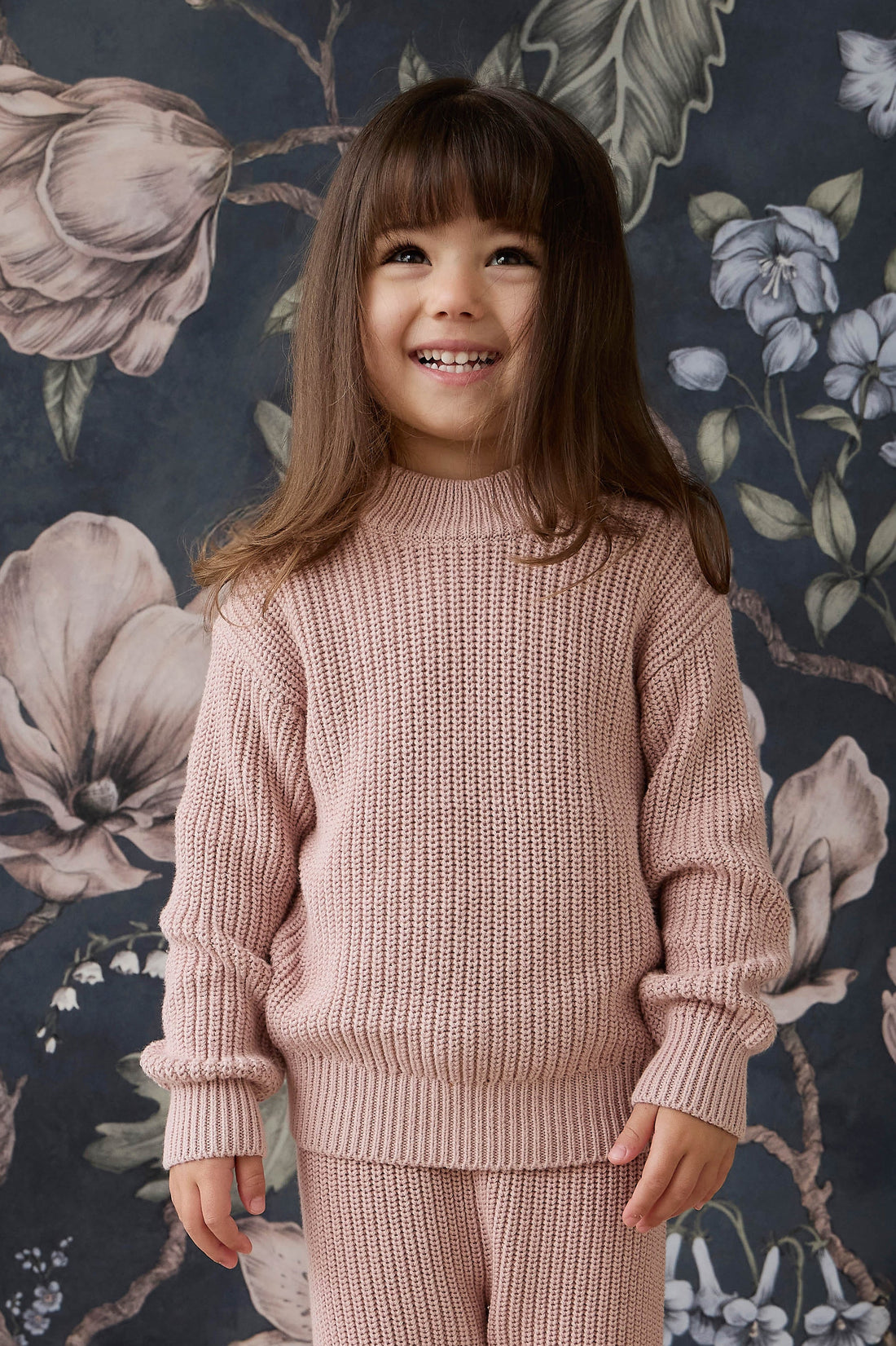 Morgan Jumper - Shell Pink Childrens Jumper from Jamie Kay USA