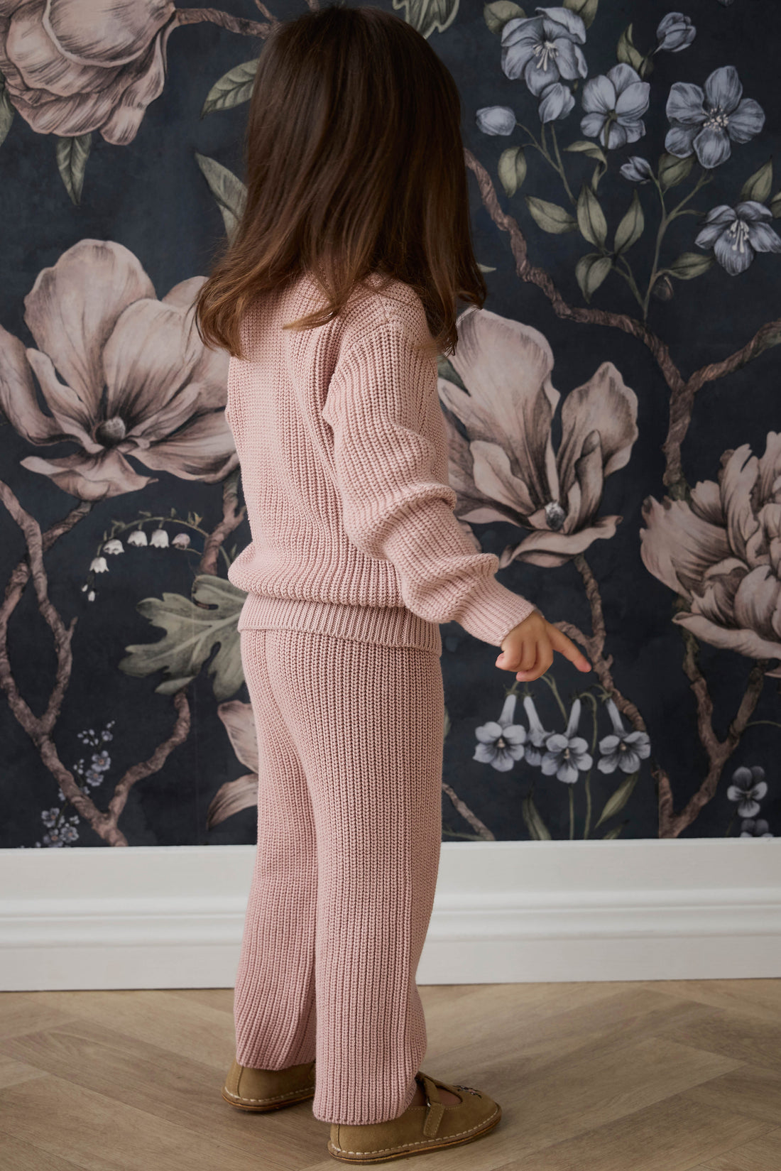 Morgan Pant - Shell Pink Childrens Pant from Jamie Kay USA