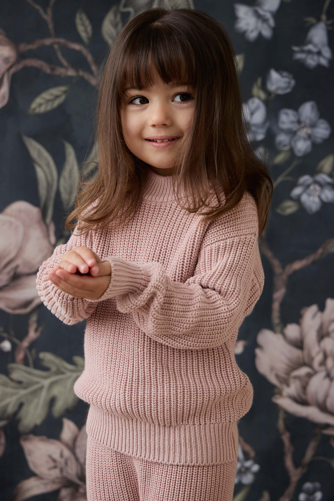 Morgan Jumper - Shell Pink Childrens Jumper from Jamie Kay USA