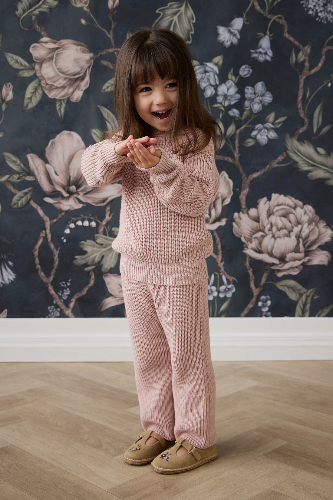 Morgan Pant - Shell Pink Childrens Pant from Jamie Kay USA