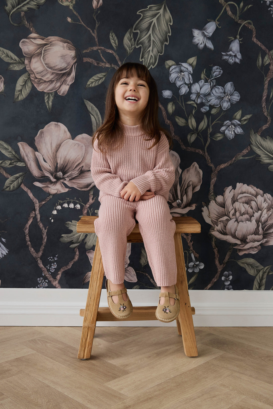 Morgan Jumper - Shell Pink Childrens Jumper from Jamie Kay USA