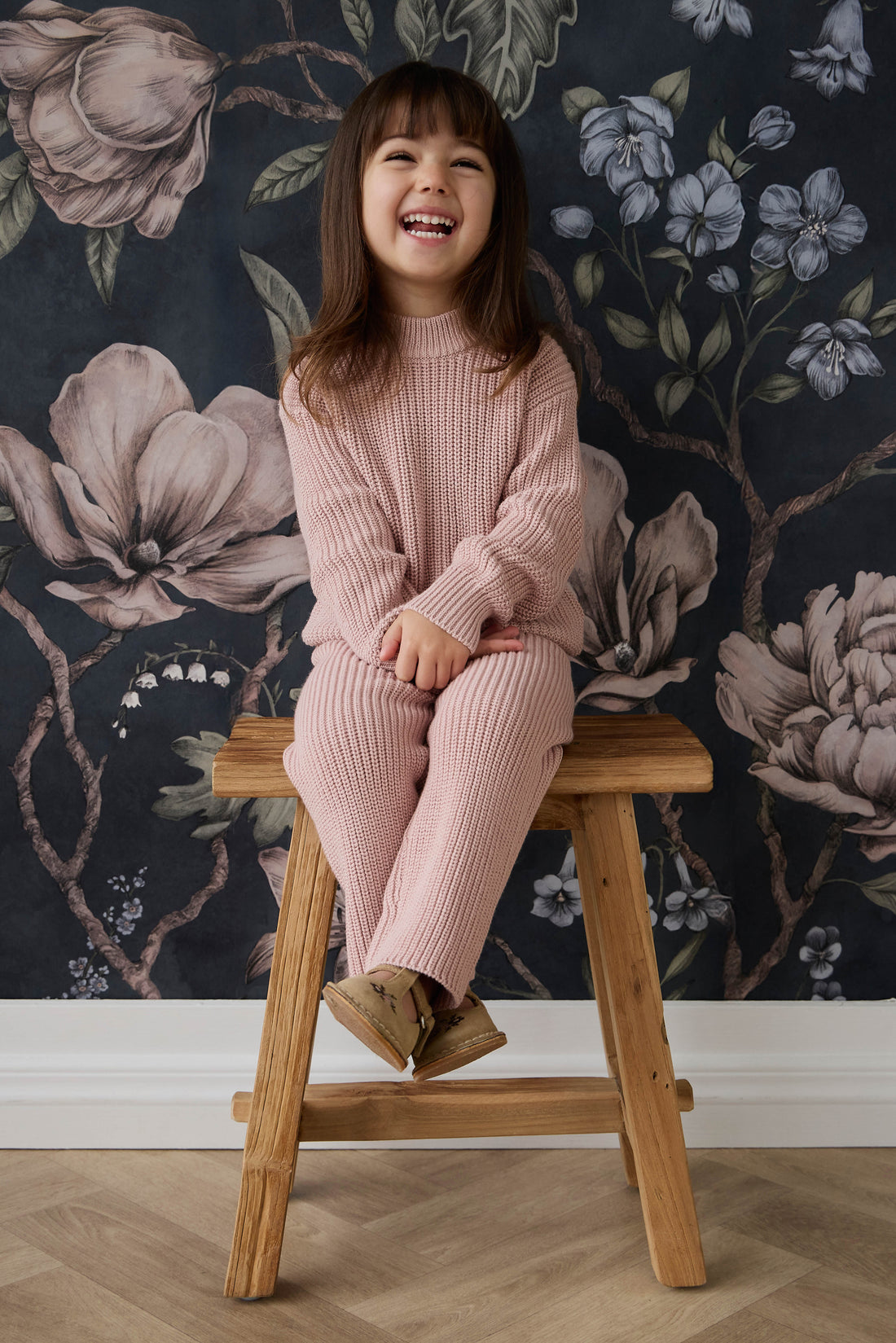 Morgan Jumper - Shell Pink Childrens Jumper from Jamie Kay USA