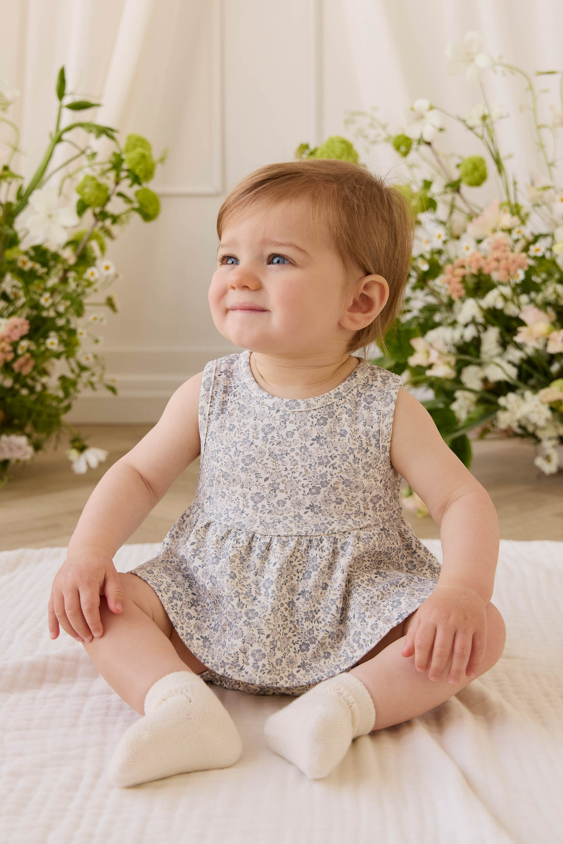 Organic Cotton Adrienne Top - Tully Grey Childrens Top from Jamie Kay USA