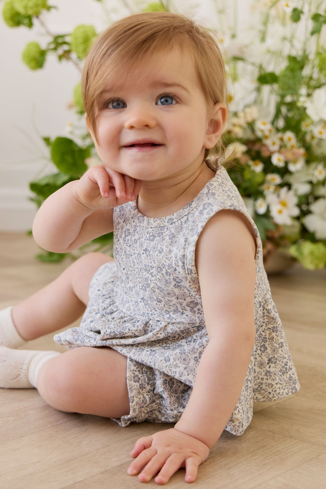 Organic Cotton Adrienne Top - Tully Grey Childrens Top from Jamie Kay USA