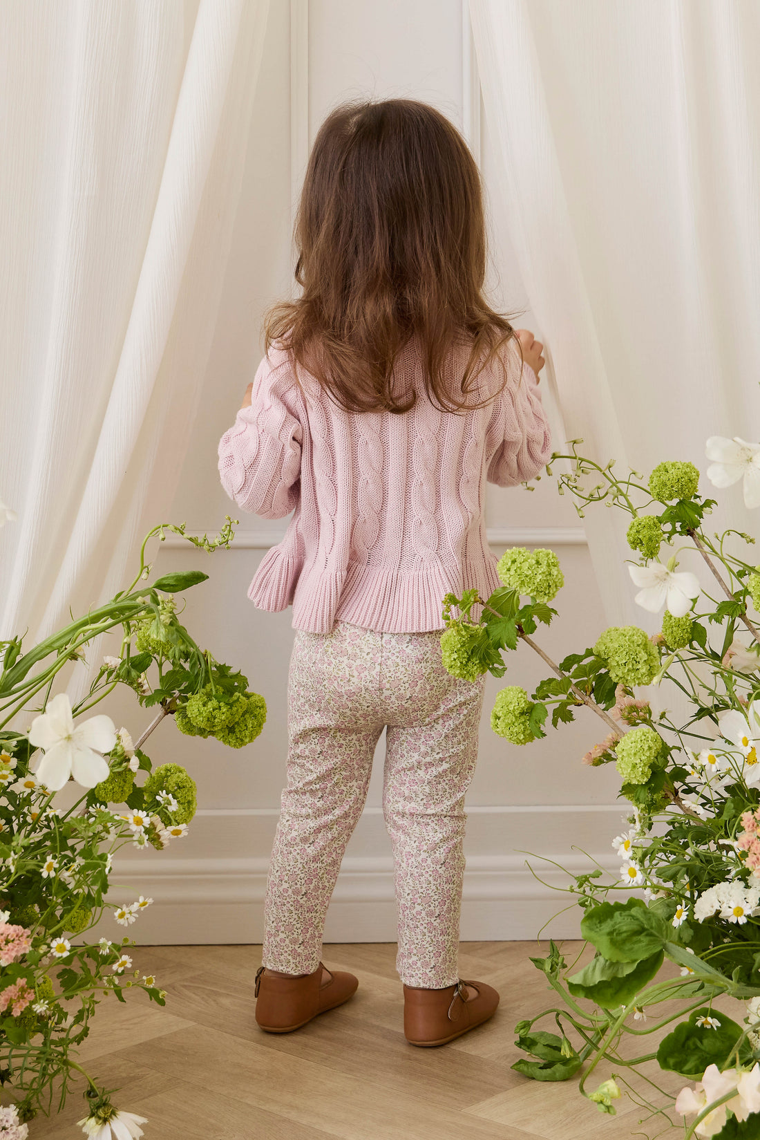 Harriet Cardigan - Frosted Petal Childrens Cardigan from Jamie Kay USA