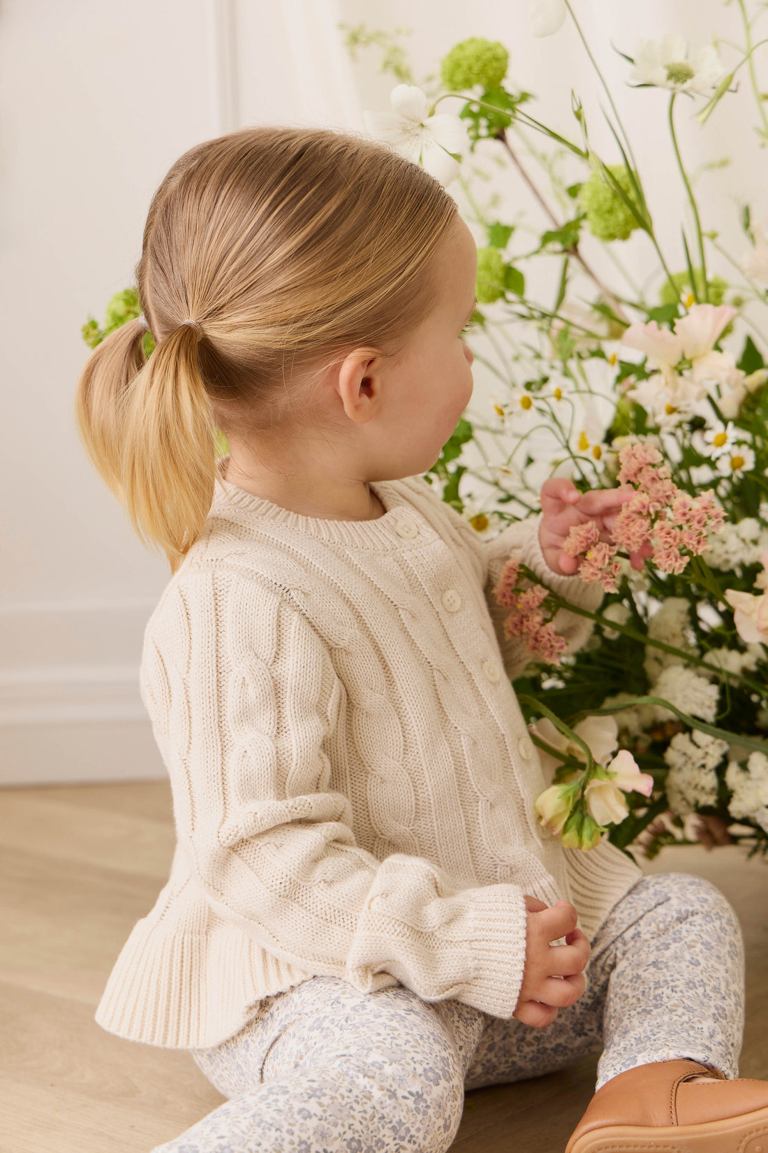 Organic Cotton Everyday Legging - Tully Grey Childrens Legging from Jamie Kay USA