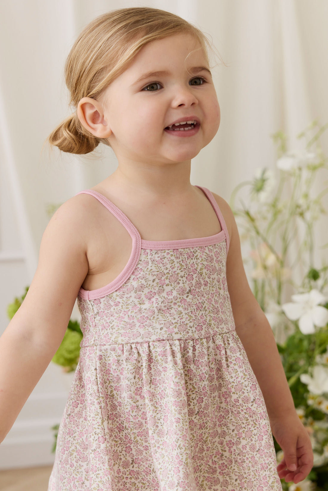 Organic Cotton Maple Singlet - Tully Mauve Childrens Top from Jamie Kay USA