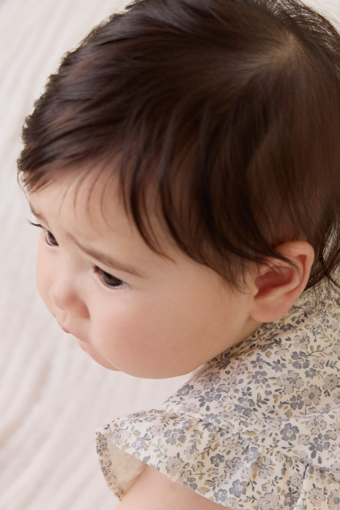 Organic Cotton Adrienne Playsuit - Tully Grey Childrens Playsuit from Jamie Kay USA