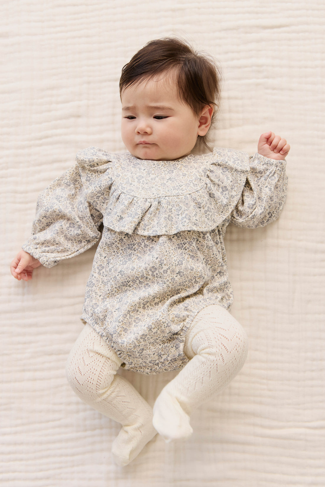 Organic Cotton Aurora Playsuit - Tully Grey Childrens Playsuit from Jamie Kay USA