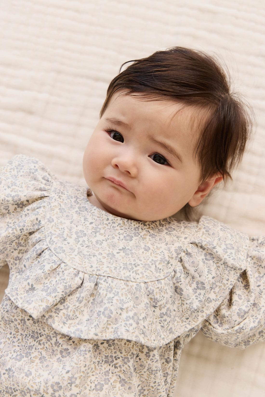 Organic Cotton Aurora Playsuit - Tully Grey Childrens Playsuit from Jamie Kay USA