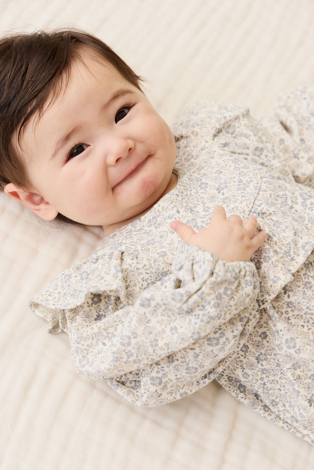 Organic Cotton Aurora Playsuit - Tully Grey Childrens Playsuit from Jamie Kay USA