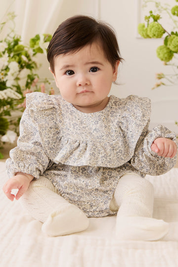 Organic Cotton Aurora Playsuit - Tully Grey Childrens Playsuit from Jamie Kay USA