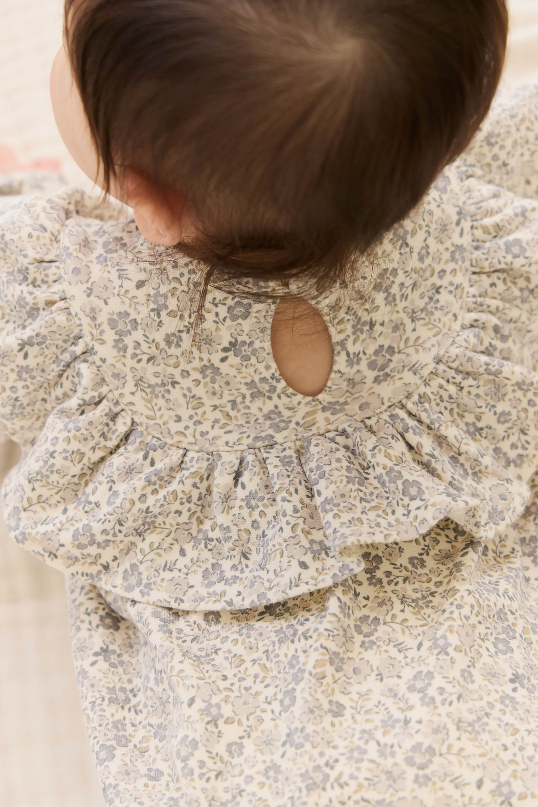 Organic Cotton Aurora Playsuit - Tully Grey Childrens Playsuit from Jamie Kay USA