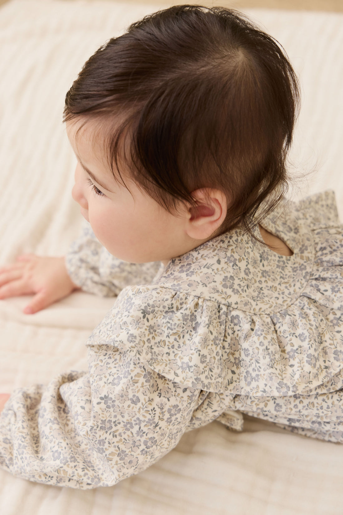 Organic Cotton Aurora Playsuit - Tully Grey Childrens Playsuit from Jamie Kay USA