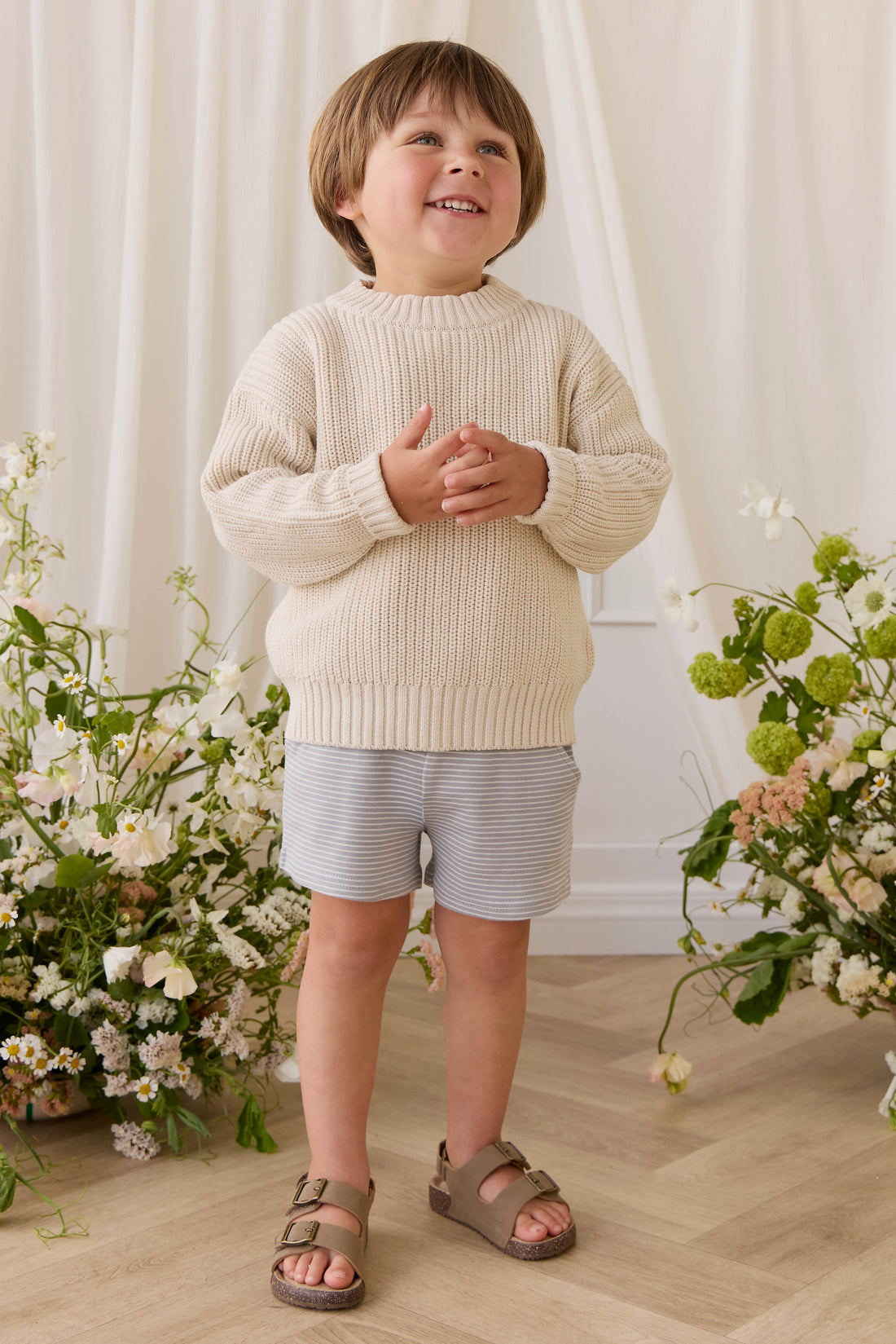 Johan Knit Jumper - Vanilla Childrens Jumper from Jamie Kay USA