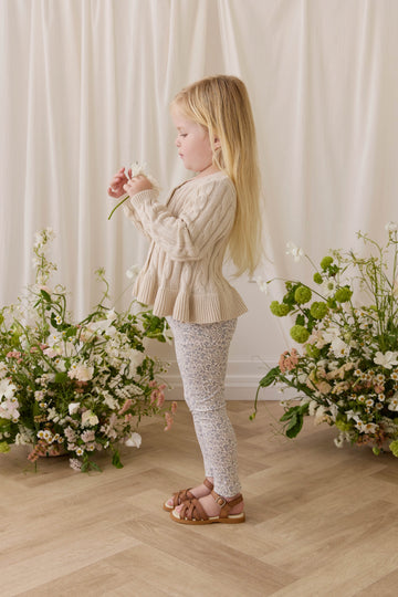 Organic Cotton Everyday Legging - Tully Grey Childrens Legging from Jamie Kay USA