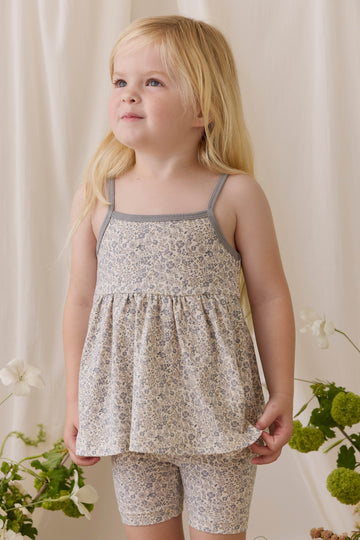 Organic Cotton Maple Singlet - Tully Grey Childrens Singlet from Jamie Kay USA