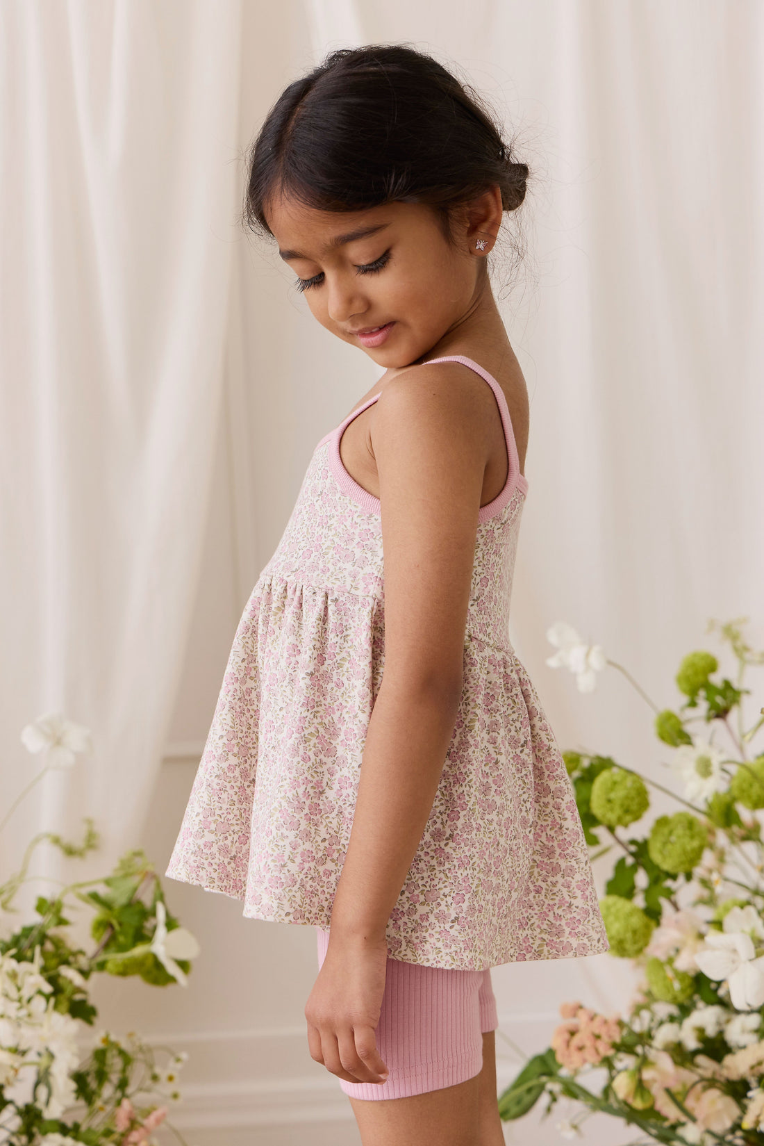 Organic Cotton Modal Elisa Short - Vintage Violet Childrens Shorts from Jamie Kay USA