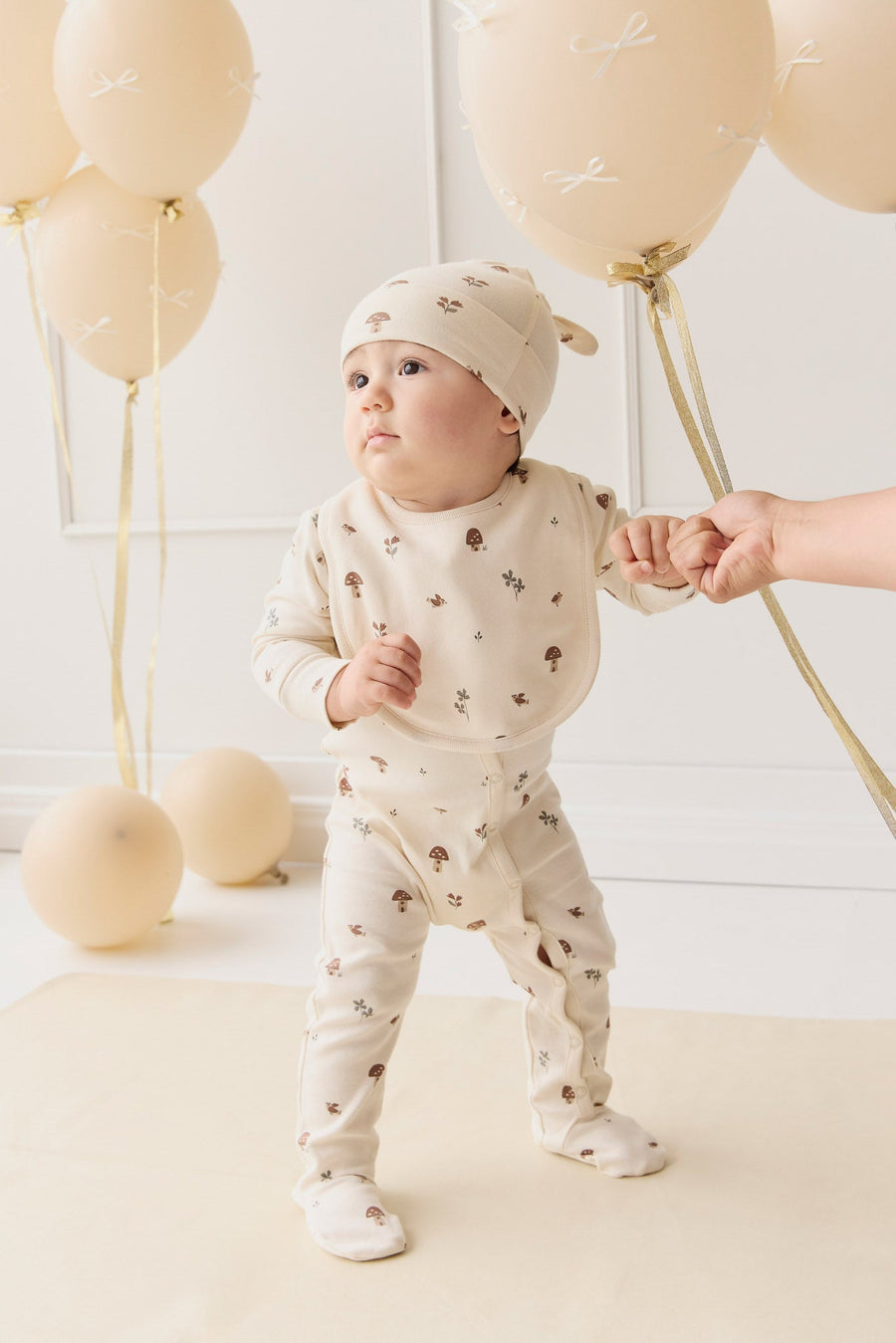 Organic Cotton Pascale Onepiece - Le Champignon Childrens Onepiece from Jamie Kay USA