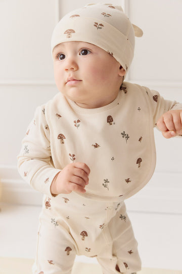 Organic Cotton Bib - Le Champignon Childrens Bib from Jamie Kay USA