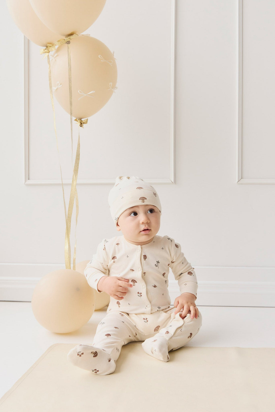 Organic Cotton Pascale Onepiece - Le Champignon Childrens Onepiece from Jamie Kay USA