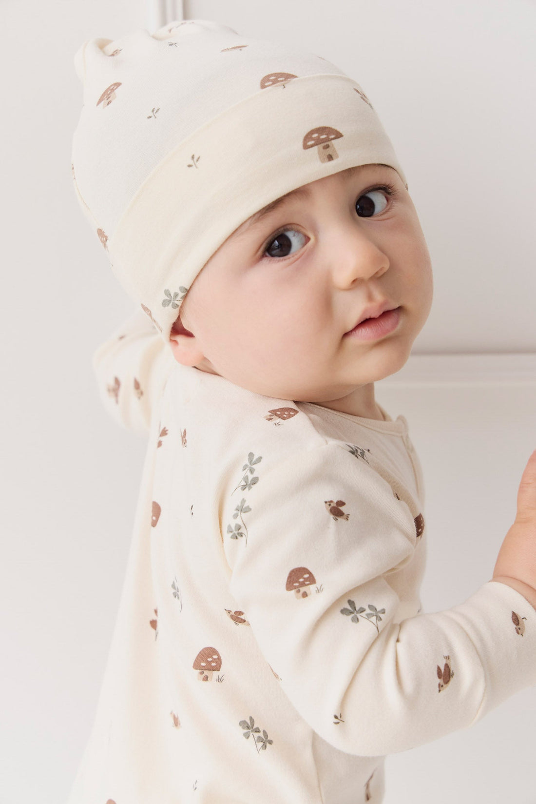 Organic Cotton Knot Beanie - Le Champignon Childrens Hat from Jamie Kay USA