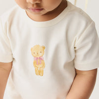 Pima Cotton Aude Tee - Cloud Little Georgie Childrens Top from Jamie Kay USA