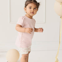 Pima Cotton Tasha Top - Dusky Pink Childrens Top from Jamie Kay USA