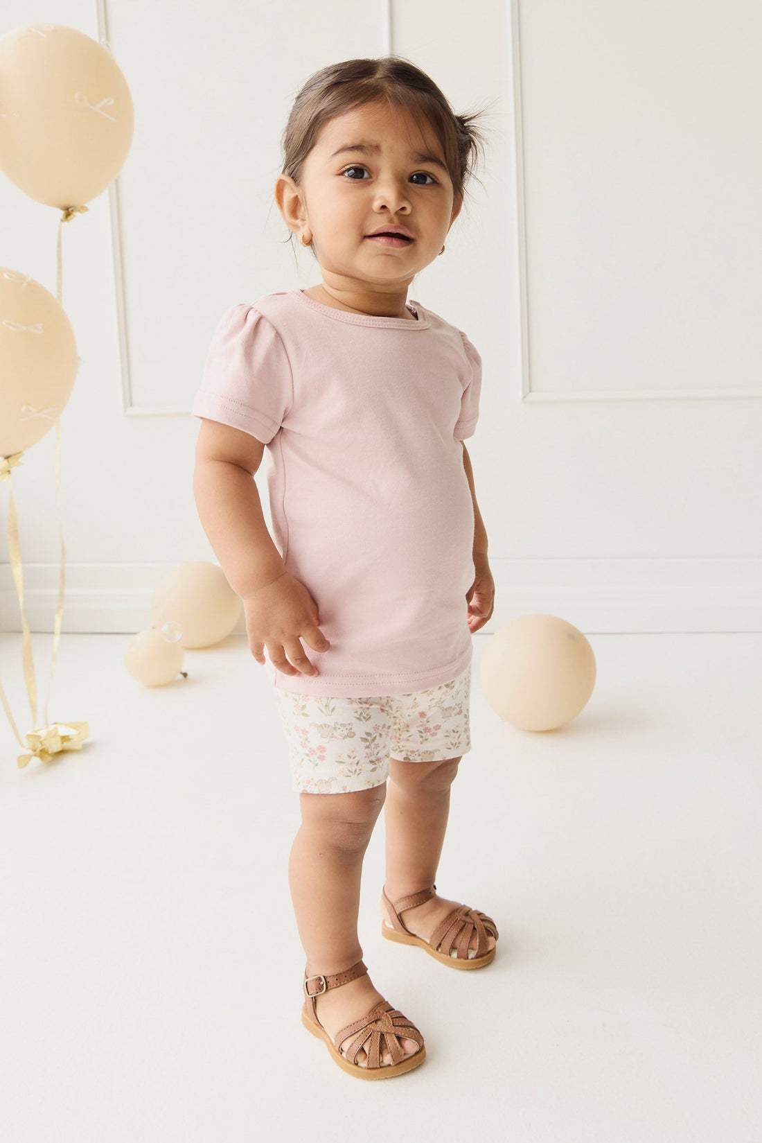 Pima Cotton Tasha Top - Dusky Pink Childrens Top from Jamie Kay USA