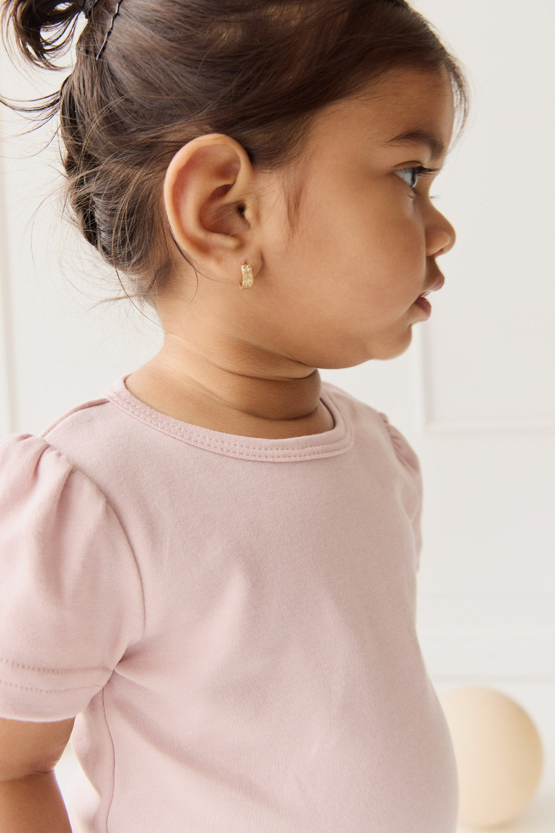 Pima Cotton Tasha Top - Dusky Pink Childrens Top from Jamie Kay USA