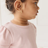 Pima Cotton Tasha Top - Dusky Pink Childrens Top from Jamie Kay USA