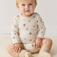 Organic Cotton Fernley Bodysuit - Le Champignon Childrens Bodysuit from Jamie Kay USA