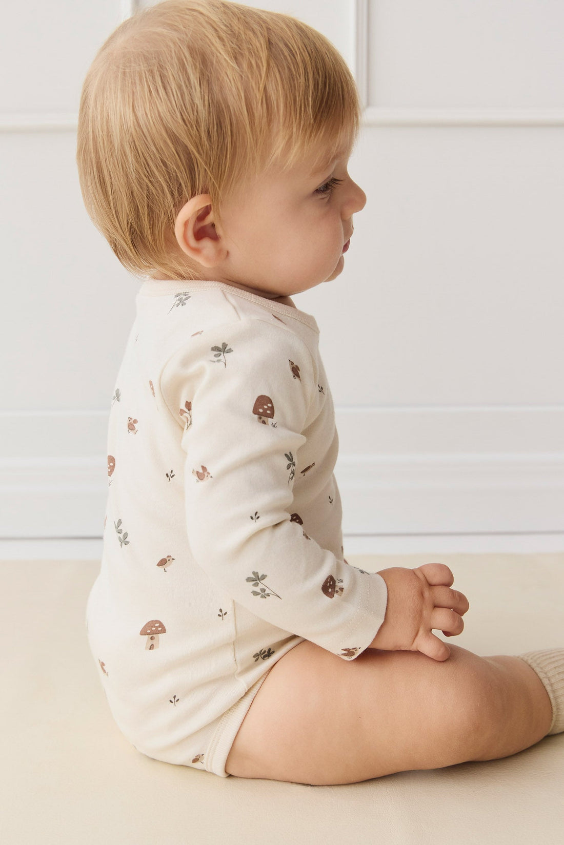 Organic Cotton Fernley Bodysuit - Le Champignon Childrens Bodysuit from Jamie Kay USA