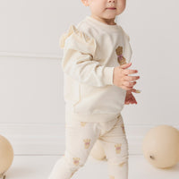 Organic Cotton Maple Sweatshirt - Cloud Little Georgie Childrens Top from Jamie Kay USA