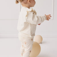 Organic Cotton Maple Sweatshirt - Cloud Little Georgie Childrens Top from Jamie Kay USA