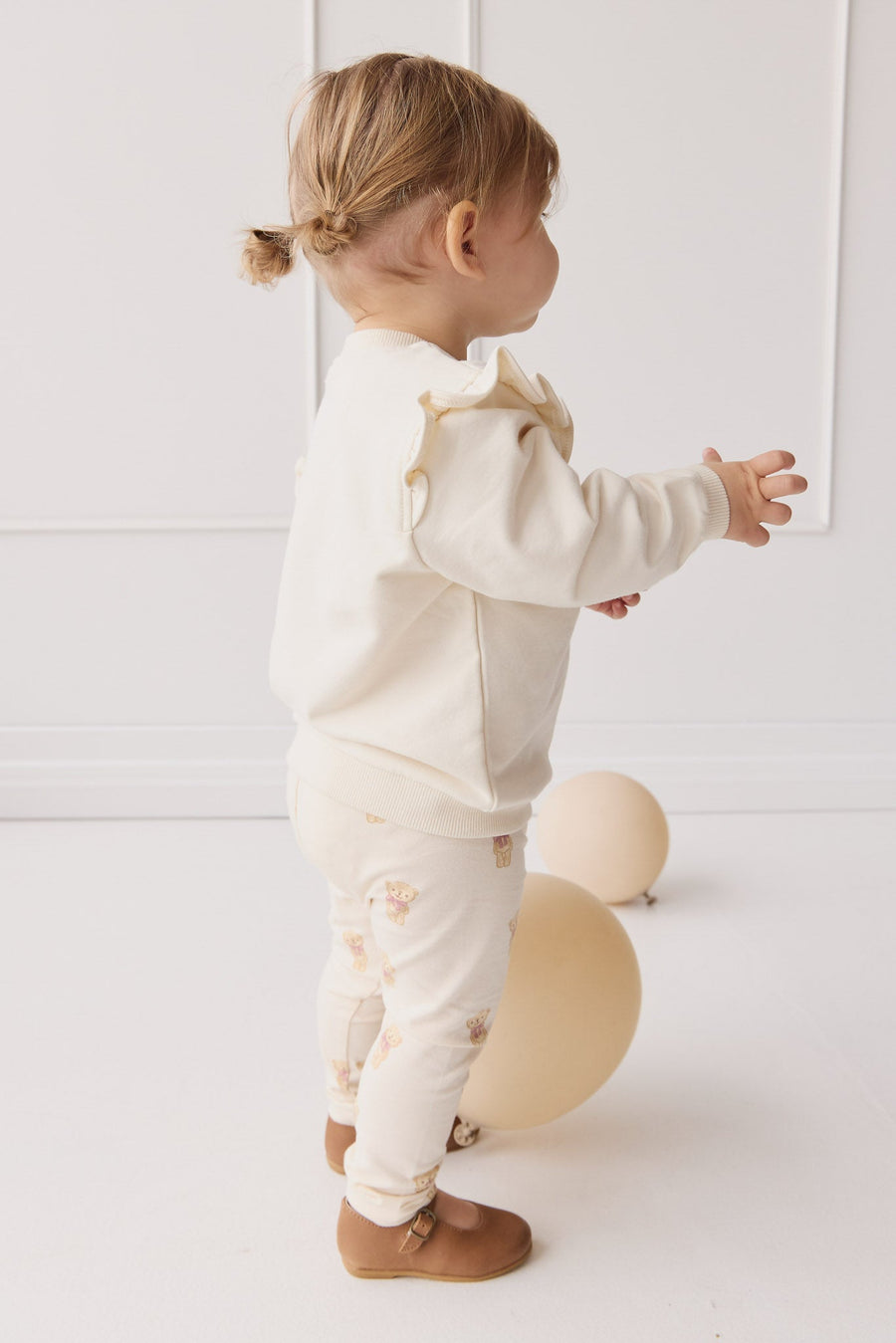 Organic Cotton Maple Sweatshirt - Cloud Little Georgie Childrens Top from Jamie Kay USA