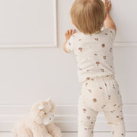 Organic Cotton Everyday Legging - Le Champignon Childrens Legging from Jamie Kay USA