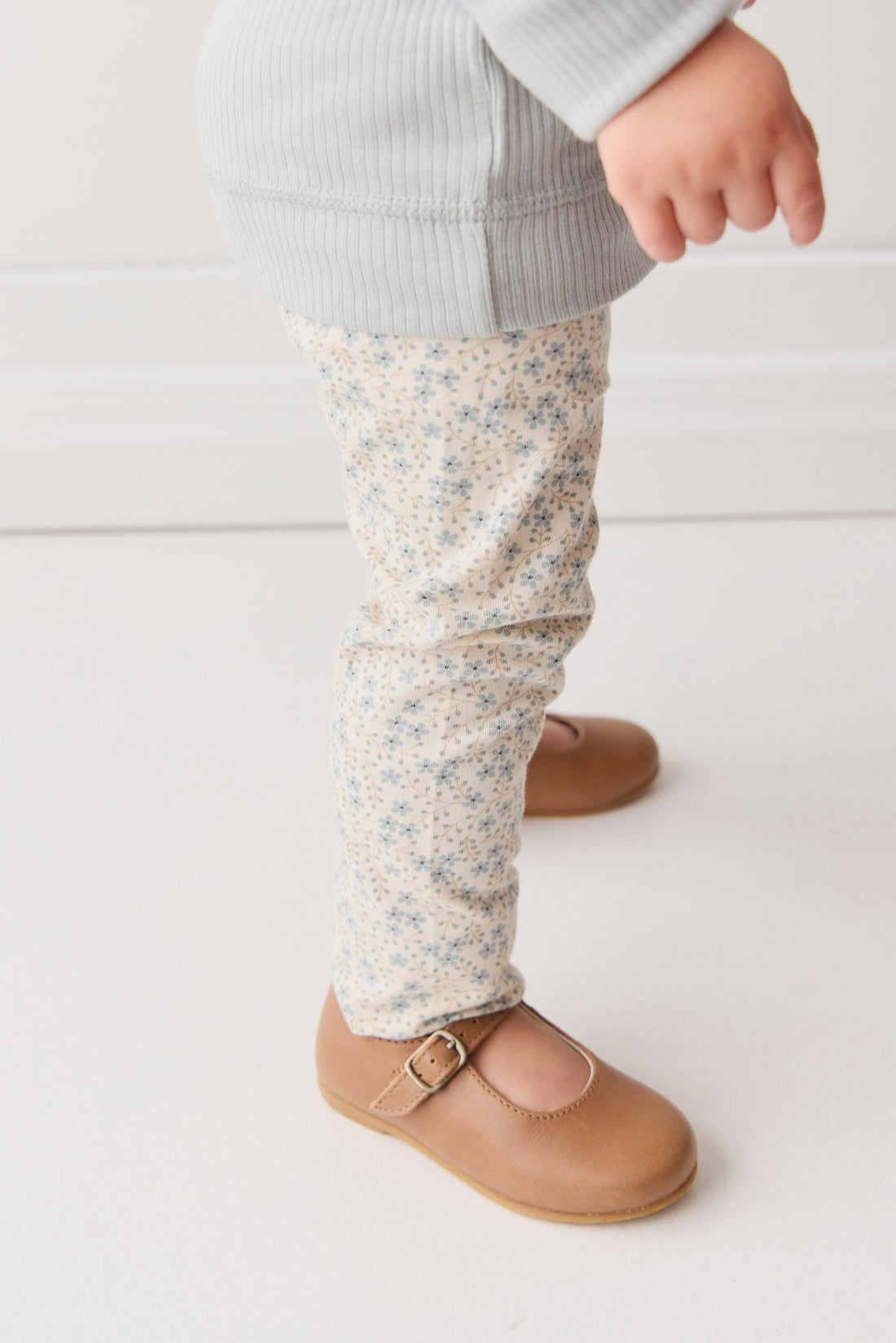 Organic Cotton Everyday Legging - Adnola Floral Childrens Legging from Jamie Kay USA