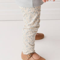 Organic Cotton Everyday Legging - Adnola Floral Childrens Legging from Jamie Kay USA