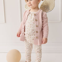 Ava Cardigan - Shell Pink Childrens Cardigan from Jamie Kay USA